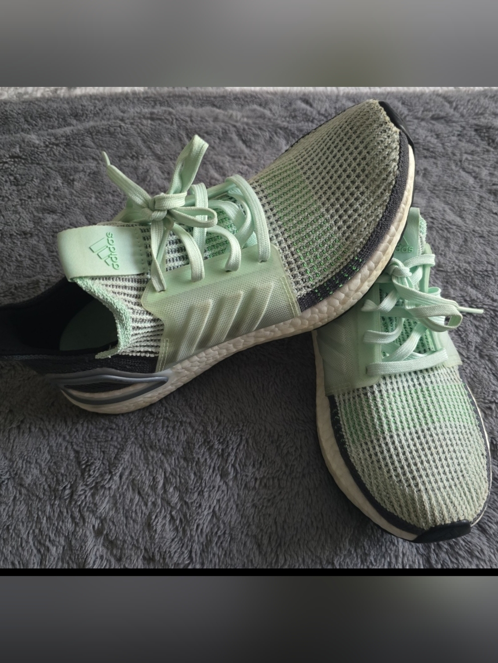 adidas Ultraboost Women's Mint Green Knit Running Shoes